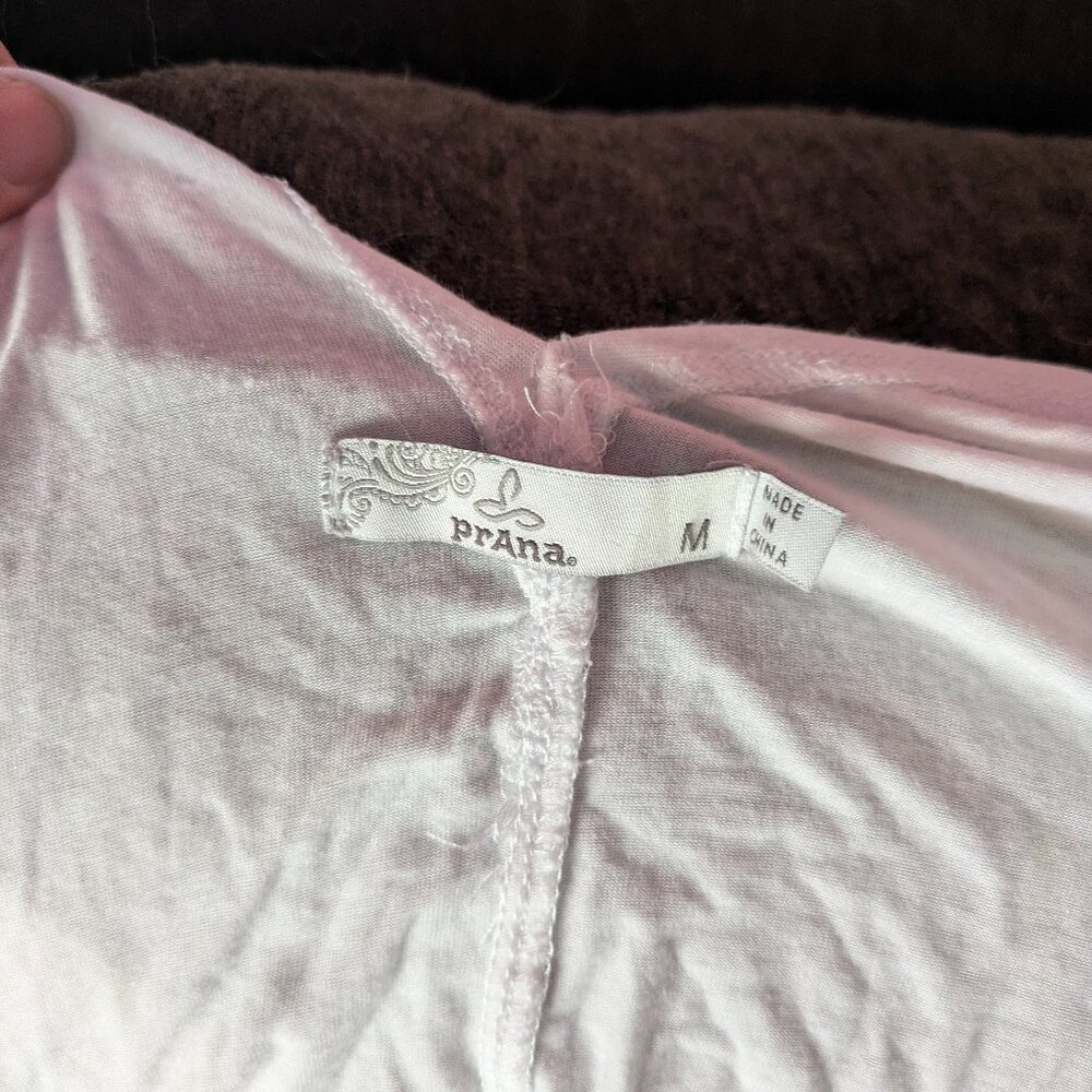 prAna Womens Foundation Slit Back Tank - White - Size M - Picture 5 of 5